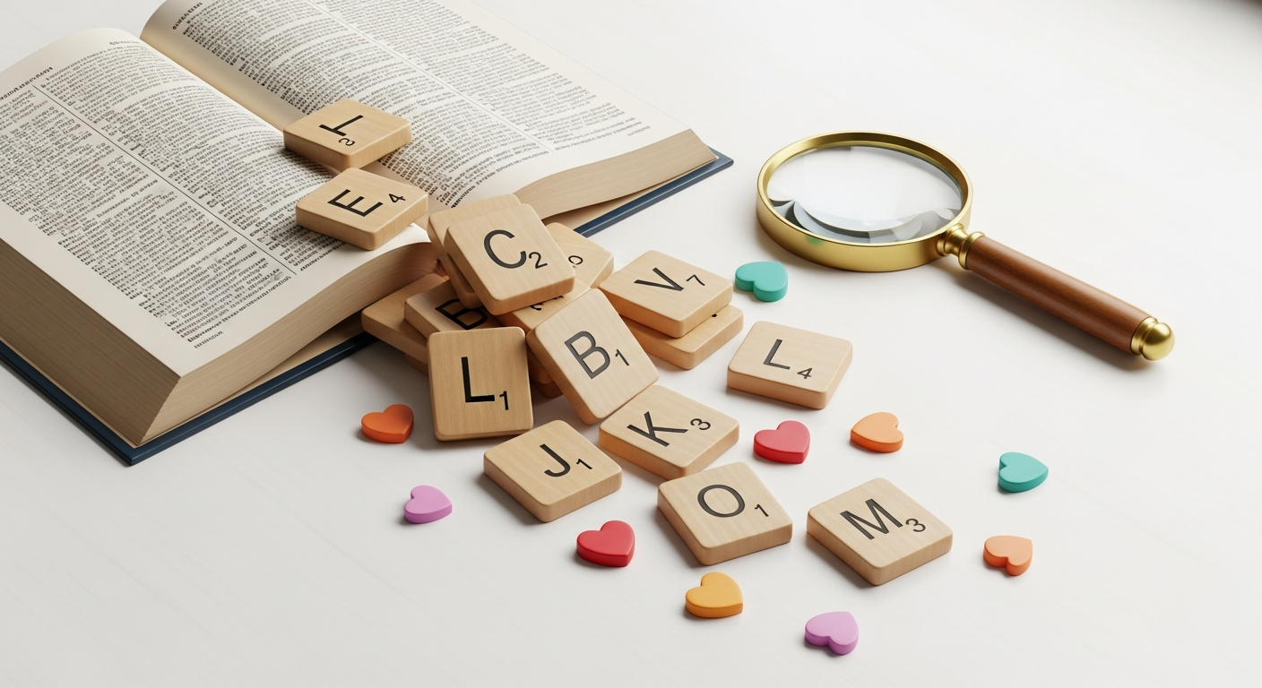 Dictionary with Letter Tiles